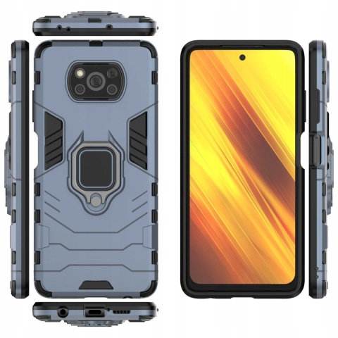 Spacecase X-Ring Poco X3 NFC/Pro niebieski