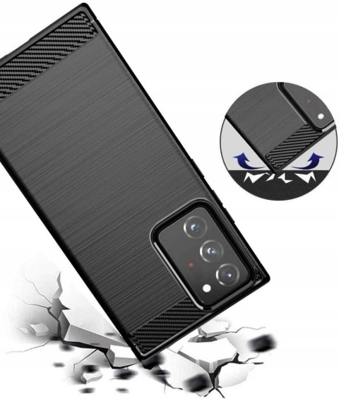 Spacecase Carbon Galaxy Note 20 Ultra czarny