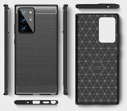 Spacecase Carbon Galaxy Note 20 Ultra czarny