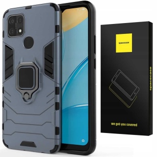 Spacecase X-Ring Oppo A15 niebieski