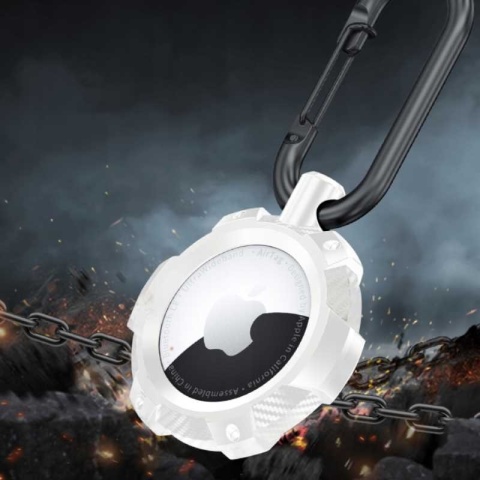 Spacecase Airtag Armor biały