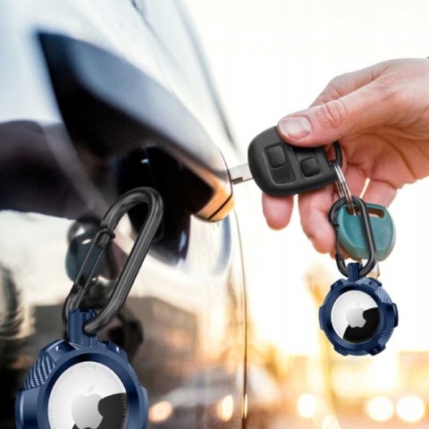 Spacecase Airtag Armor granatowy