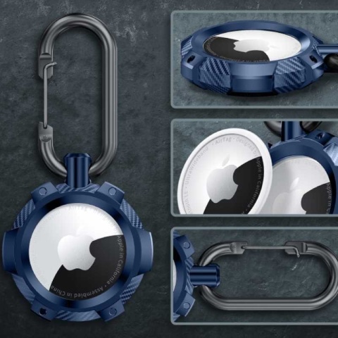 Spacecase Airtag Armor granatowy