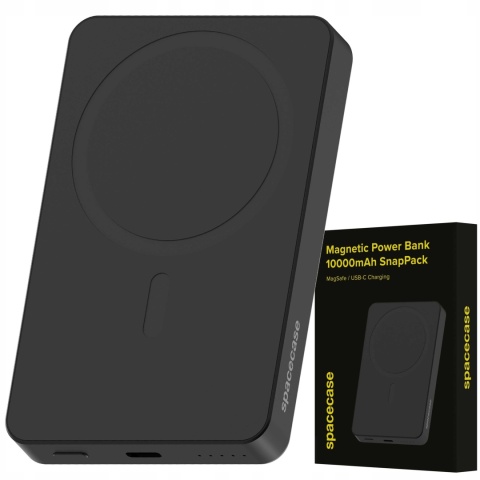 Spacecase Powerbank 10000mAh SnapPack 20W PB04-B black