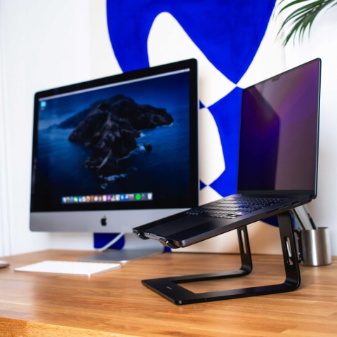 Spacecase Laptop aluminium stand black