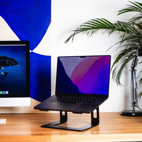 Spacecase Laptop aluminium stand black