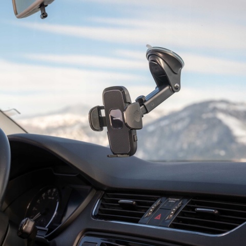 Uchwyt samochodowy uniwersalny na deskę rozdzielczą lub przednią szybę