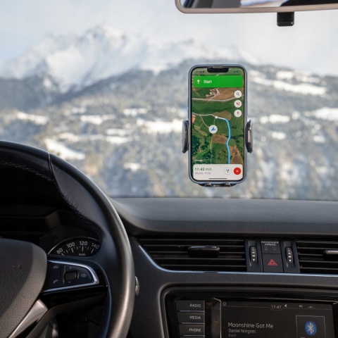 Uchwyt samochodowy uniwersalny na deskę rozdzielczą lub przednią szybę