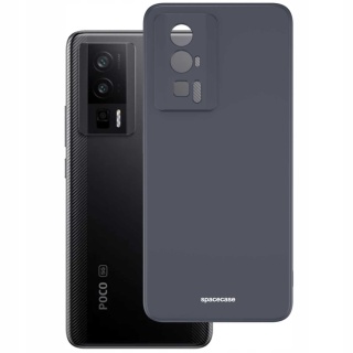 Spacecase Silicone Case Poco F5 Pro black