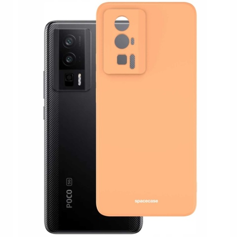 Spacecase Silicone Case Poco F5 Pro orange