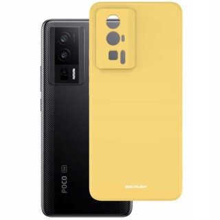 Spacecase Silicone Case Poco F5 Pro yellow