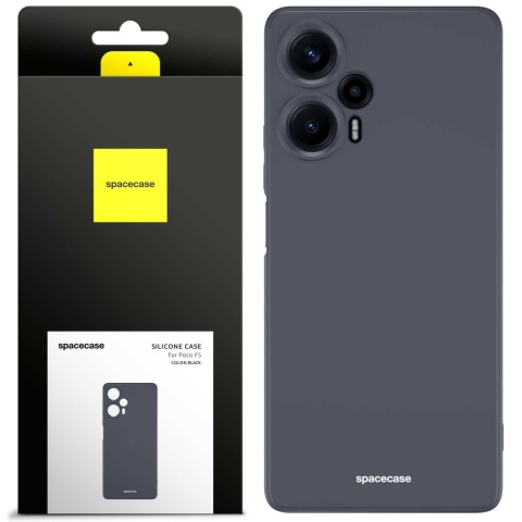 Spacecase Silicone Case Poco F5 black