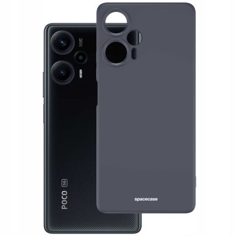 Spacecase Silicone Case Poco F5 black