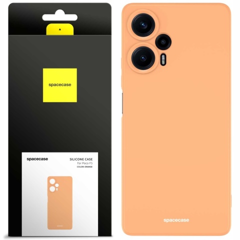 Spacecase Silicone Case Poco F5 orange