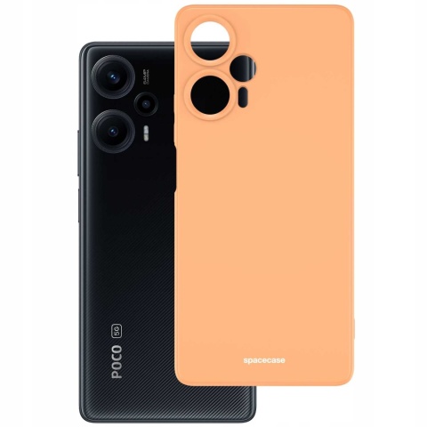 Spacecase Silicone Case Poco F5 orange