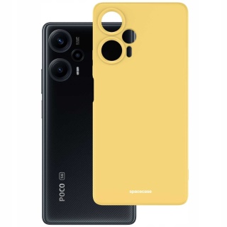 Spacecase Silicone Case Poco F5 yellow