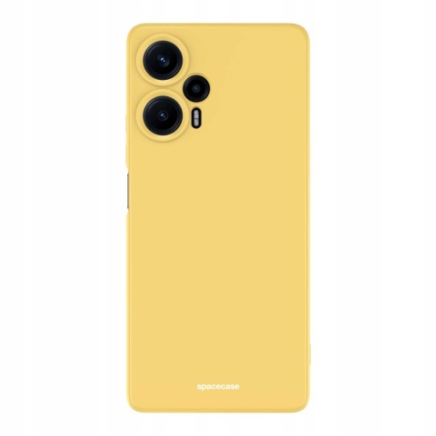 Spacecase Silicone Case Poco F5 yellow