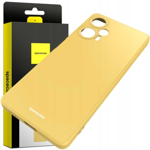 Spacecase Silicone Case Poco F5 yellow