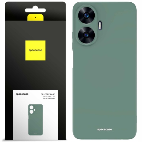 Spacecase Silicone Case Realme C55 dark green