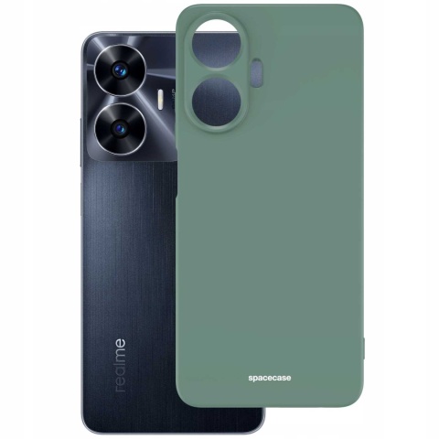 Spacecase Silicone Case Realme C55 dark green