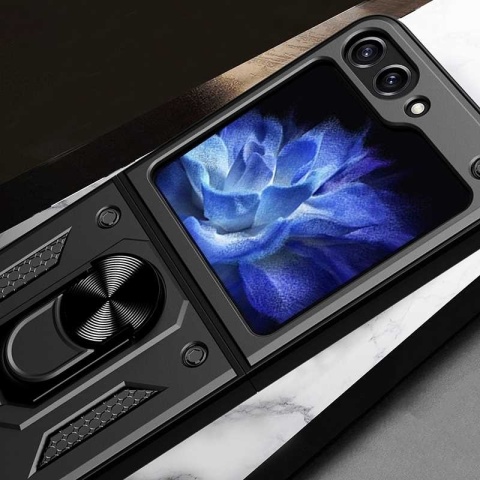 Spacecase Camring Galaxy Z Flip 5 black