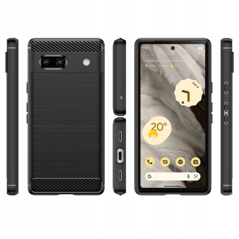 Spacecase Carbon Google Pixel 7A black