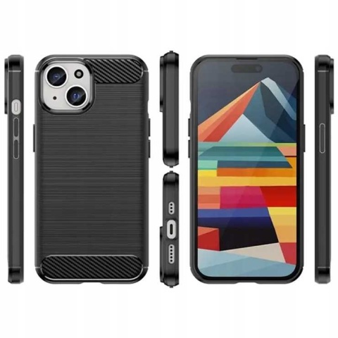 Spacecase Carbon iPhone 15 black