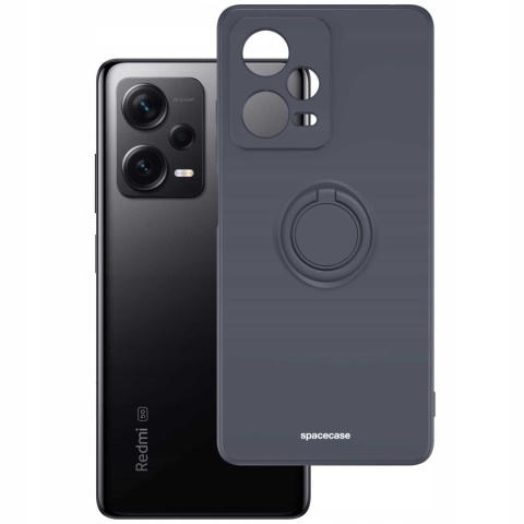 Spacecase Silicone Ring Redmi Note 12 Pro 5G black