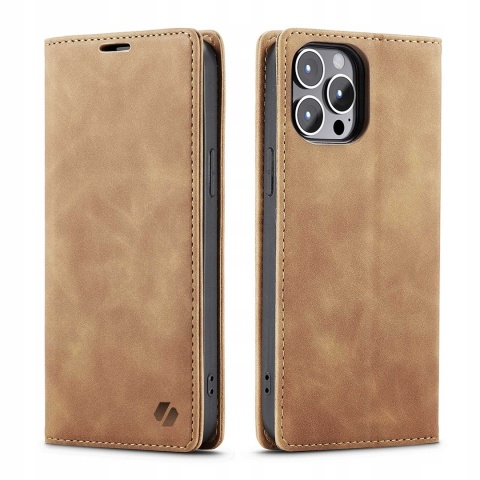 Spacecase Wallet iPhone 15 Pro light brown