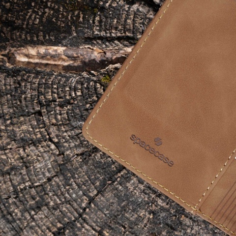 Spacecase Wallet iPhone 15 Pro light brown