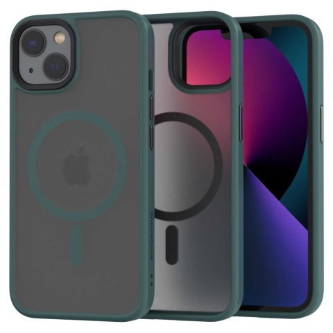 Spacecase Hybrid Mag iPhone 13 dark green