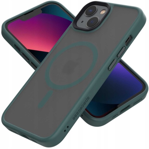 Spacecase Hybrid Mag iPhone 13 dark green