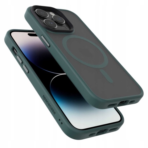Spacecase Hybrid Mag iPhone 14 Pro dark green