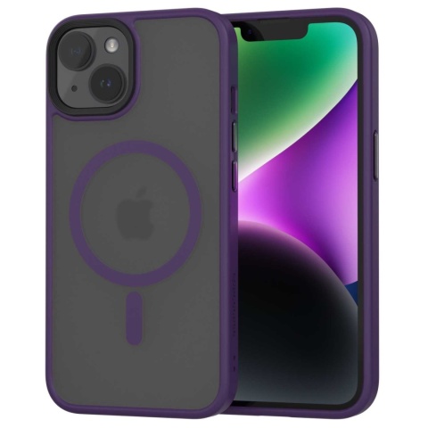 Spacecase Hybrid Mag iPhone 14 purple