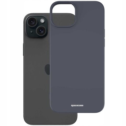 Spacecase Silicone Case iPhone 15 Plus black