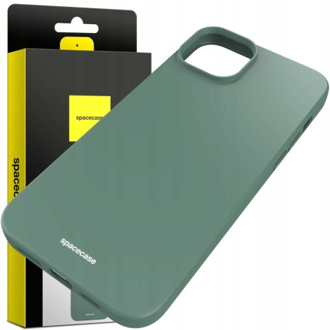 Spacecase Silicone Case iPhone 15 Plus dark green