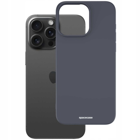 Spacecase Silicone Case iPhone 15 Pro Max black