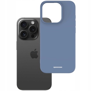 Spacecase Silicone Case iPhone 15 Pro blue