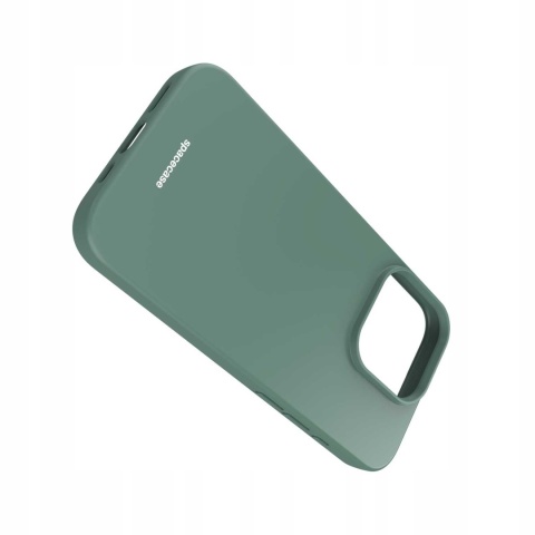 Spacecase Silicone Case iPhone 15 Pro dark green