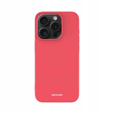 Spacecase Silicone Case iPhone 15 Pro red