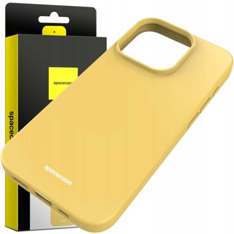 Spacecase Silicone Case iPhone 15 Pro yellow