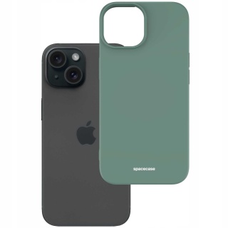 Spacecase Silicone Case iPhone 15 dark green