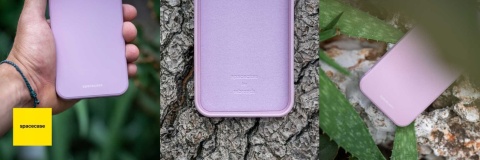Spacecase Silicone Case iPhone 15 lilac