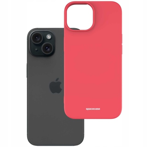 Spacecase Silicone Case iPhone 15 red