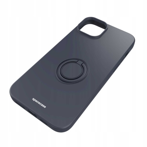 Spacecase Silicone Ring iPhone 15 Plus black