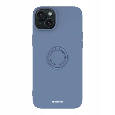 Spacecase Silicone Ring iPhone 15 Plus blue