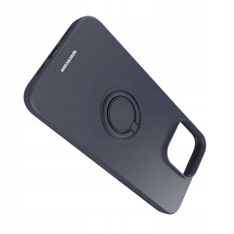 Spacecase Silicone Ring iPhone 15 Pro Max black