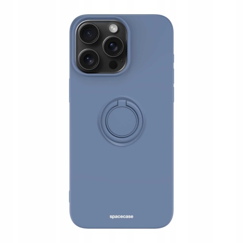 Spacecase Silicone Ring iPhone 15 Pro Max blue