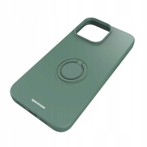 Spacecase Silicone Ring iPhone 15 Pro Max dark green