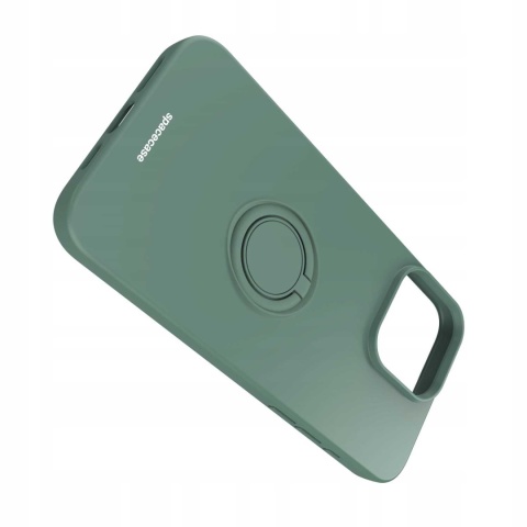 Spacecase Silicone Ring iPhone 15 Pro Max dark green